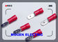 Κόκκινος αρσενικός ηλεκτρικός γρήγορος τύπων MDD - αποσυνδέστε το τελικό PVC μονωτών σώματος ορείχαλκου ανθεκτικό προμηθευτής