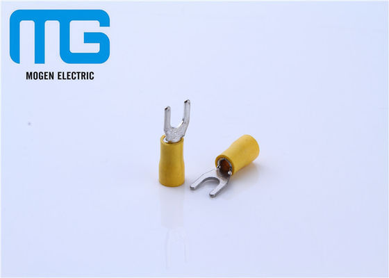 Κίνα SV5.5 το ηλεκτρικό μονωμένο φτυάρι χαλκού μόνωσε καλυμμένο κίτρινο PVC χρώματος TU-JTK τερματικών καλωδίων το κασσίτερος προμηθευτής