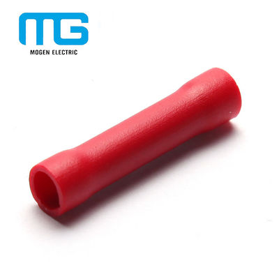Κίνα Red PVC Insulated Wire Butt Connectors / Electrical Crimp Connectors προμηθευτής