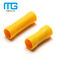 Yellow PVC Insulated Wire Butt Connectors / Electrical Crimp Terminal Connectors προμηθευτής